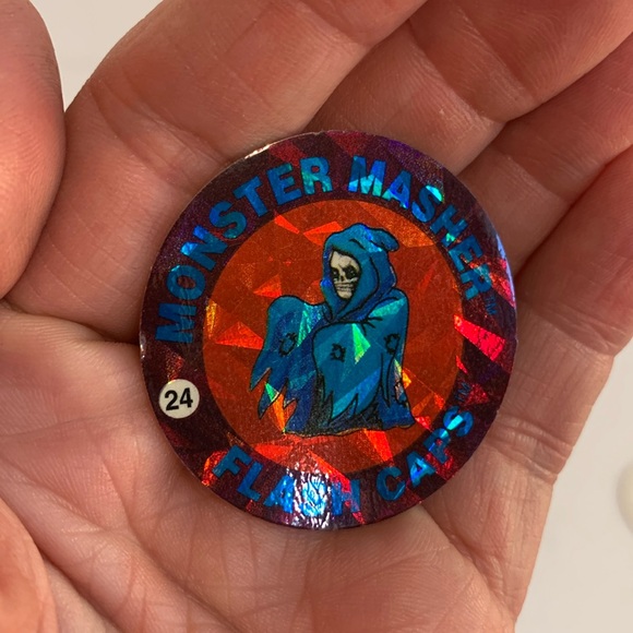 Monster Masher holographic FLASH CAP Pog Slammer Whammer - Picture 3 of 4